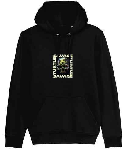 Big Kahuna Hoodie Relaxed Fit Savage Turtle Skull Say Yes