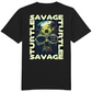 T-shirt Black Savage Turtle Say Yes Skull
