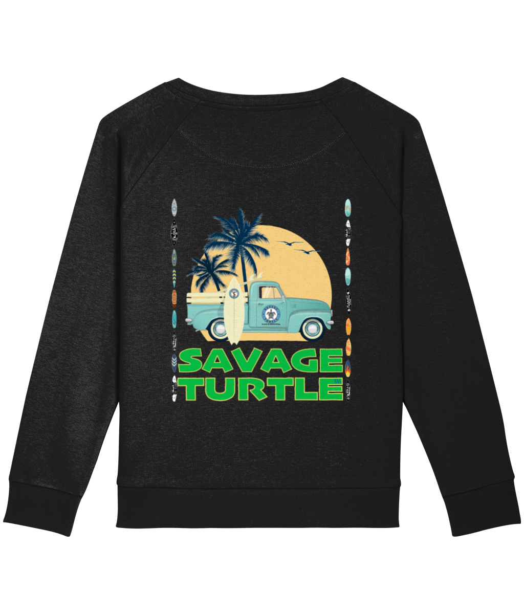 Ladies Sweater Savage Turtle Surf Truck 2