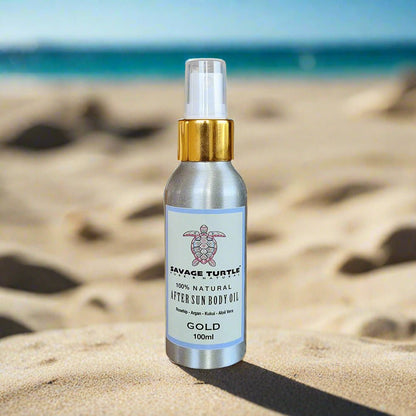 Savage Turtle Premium Light After Sun Body Oil Travel Edition