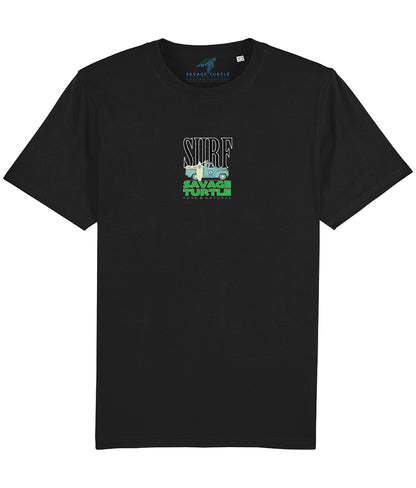 T-shirt Relaxed Fit Black Savage Turtle Surf Truck 2