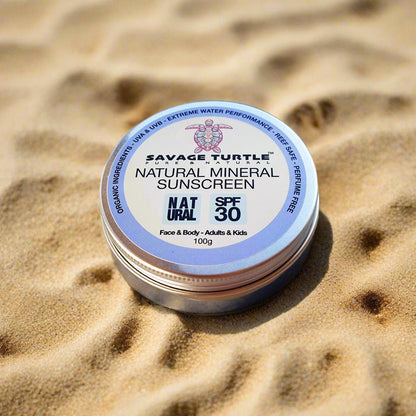 Savage Turtle Premium SPF30 Mineral Sunscreen NATURAL