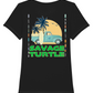 Black Ladies Savage Turtle Surf Pick Up Front & Back